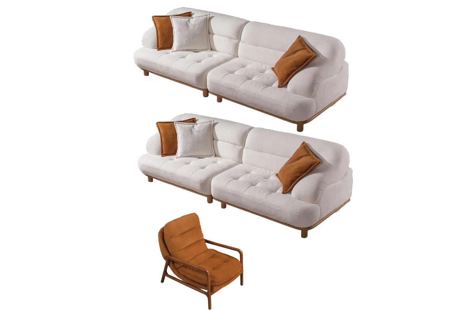 Aquas Sofa Set - SofaTurkey Aquas Garnitura - Slika 1