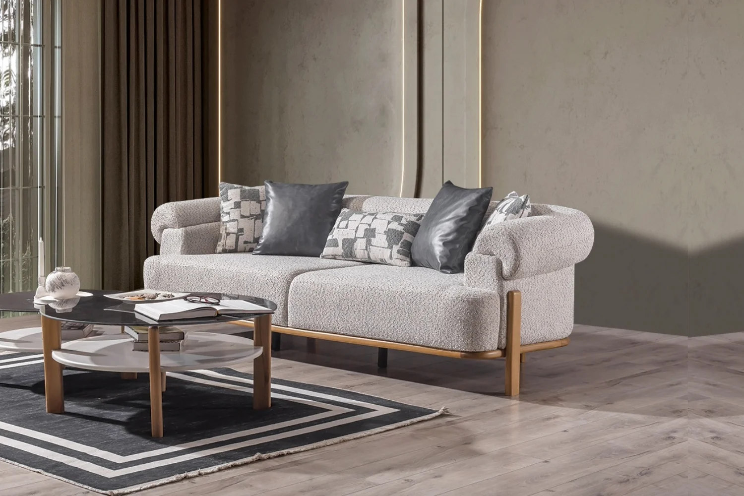 Asteq Sofa Set - SofaTurkey 2 Asteq Sofa - Slika 1
