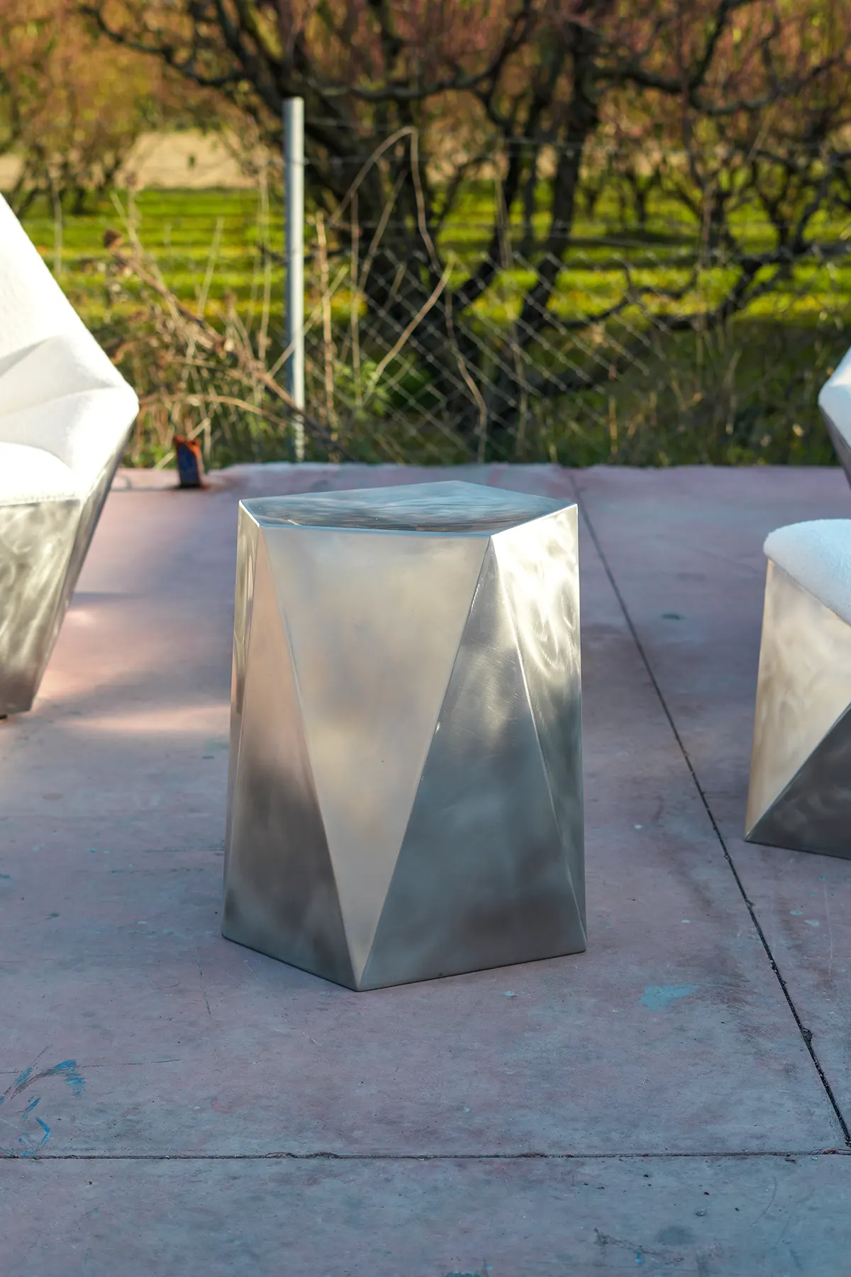 Axis Coffee Table - Stainless Steel - SofaTurkey 2 Axis Klub Sto - Sto od Nerđajućeg Čelika - Slika 1