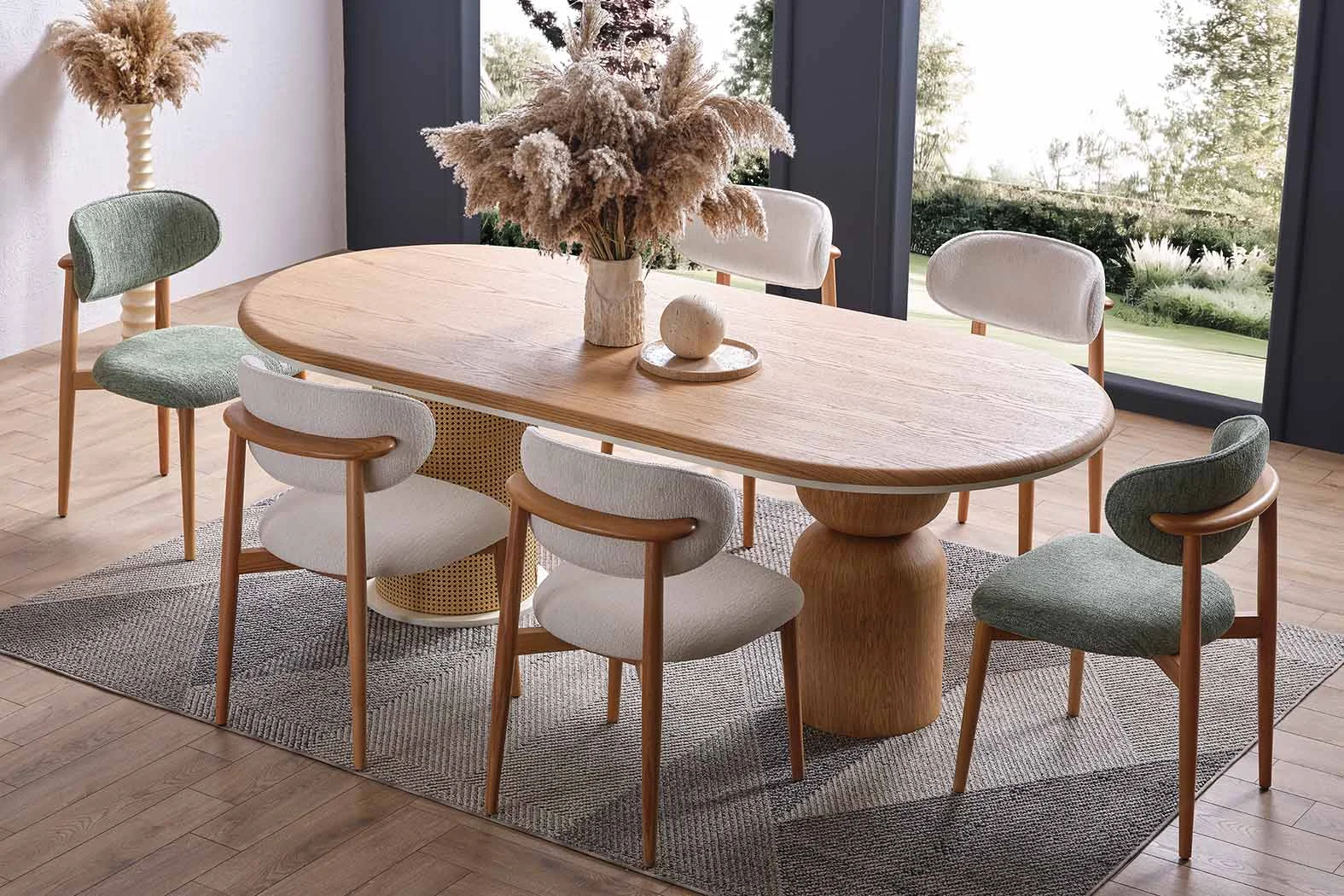 Caroli Dining Set 2 Caroli Trpezarijski Set (6 Stolica, 1 Sto) - Slika 1