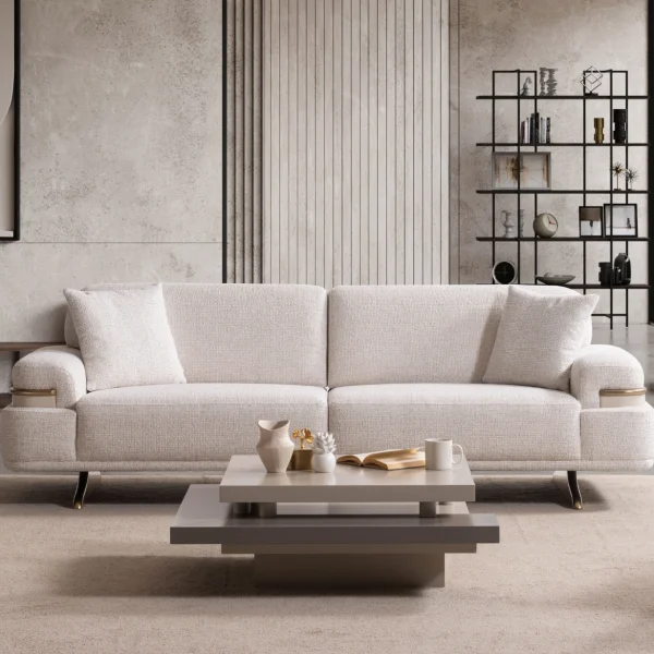Cora sofa luxury cream functional sofa Sofaturkey living room furniture sofa 4