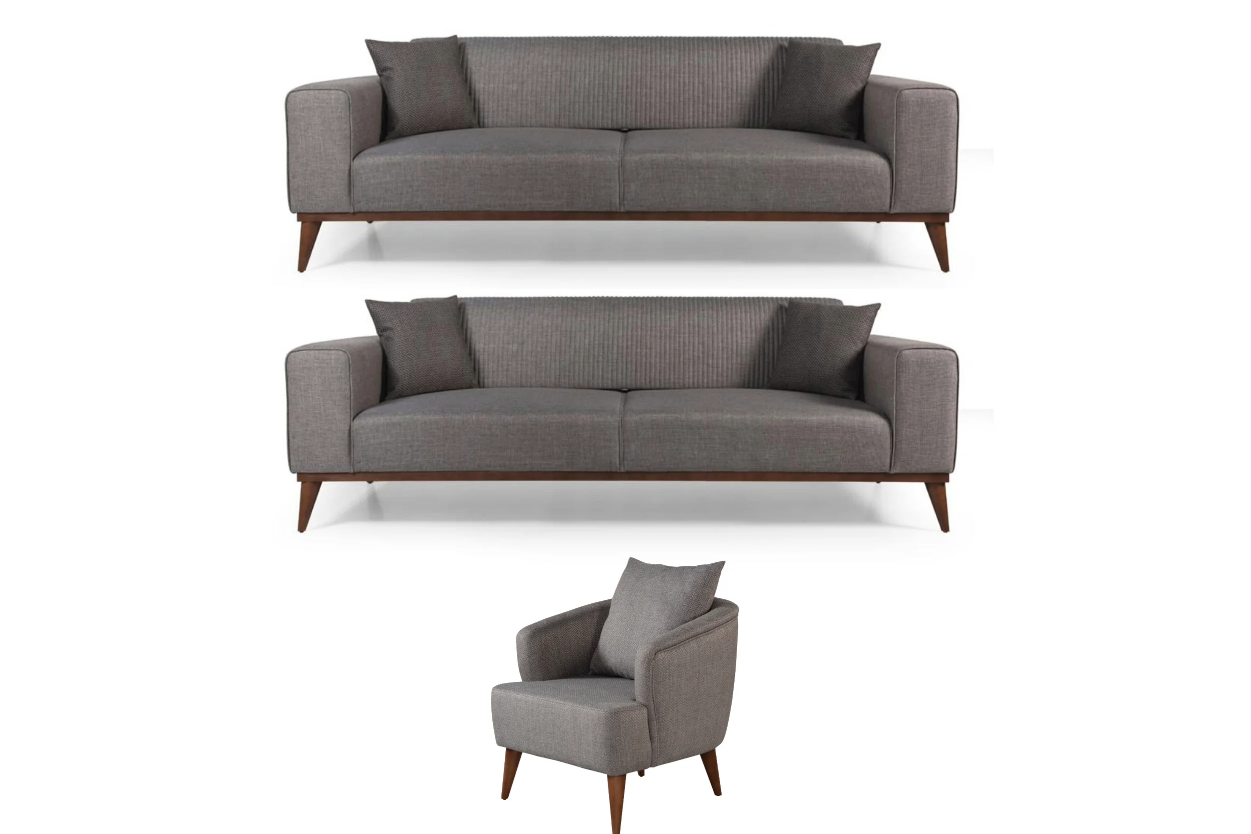 Edmonton Sofa Set - Mid Centruy Modern Sofas From Turkey (3) Edmonton Garnitura - Slika 1