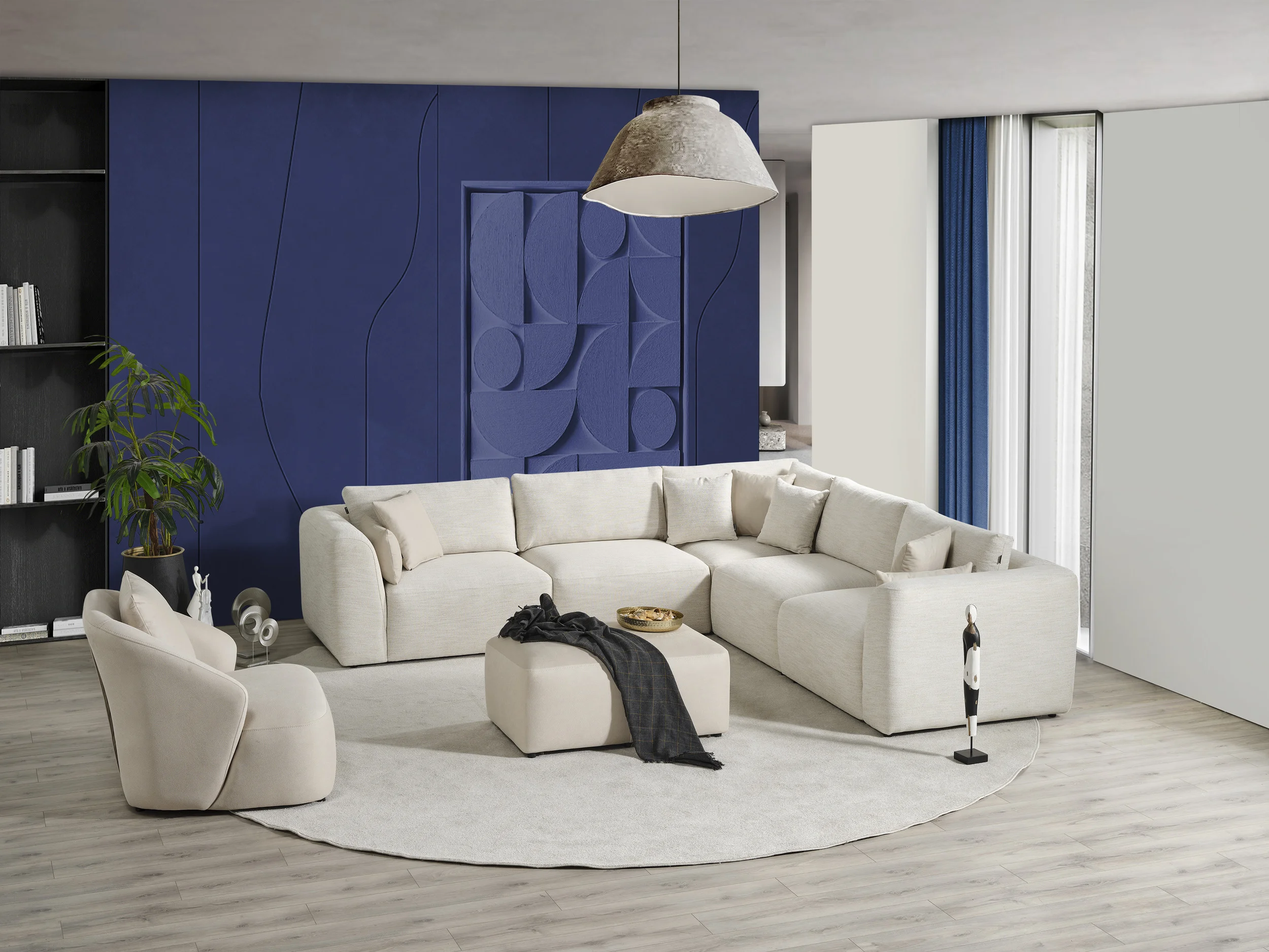 Flow Modular Corner Sofa - SofaTurkey 3 Flow Modularna Ugaona Sofa - Slika 1