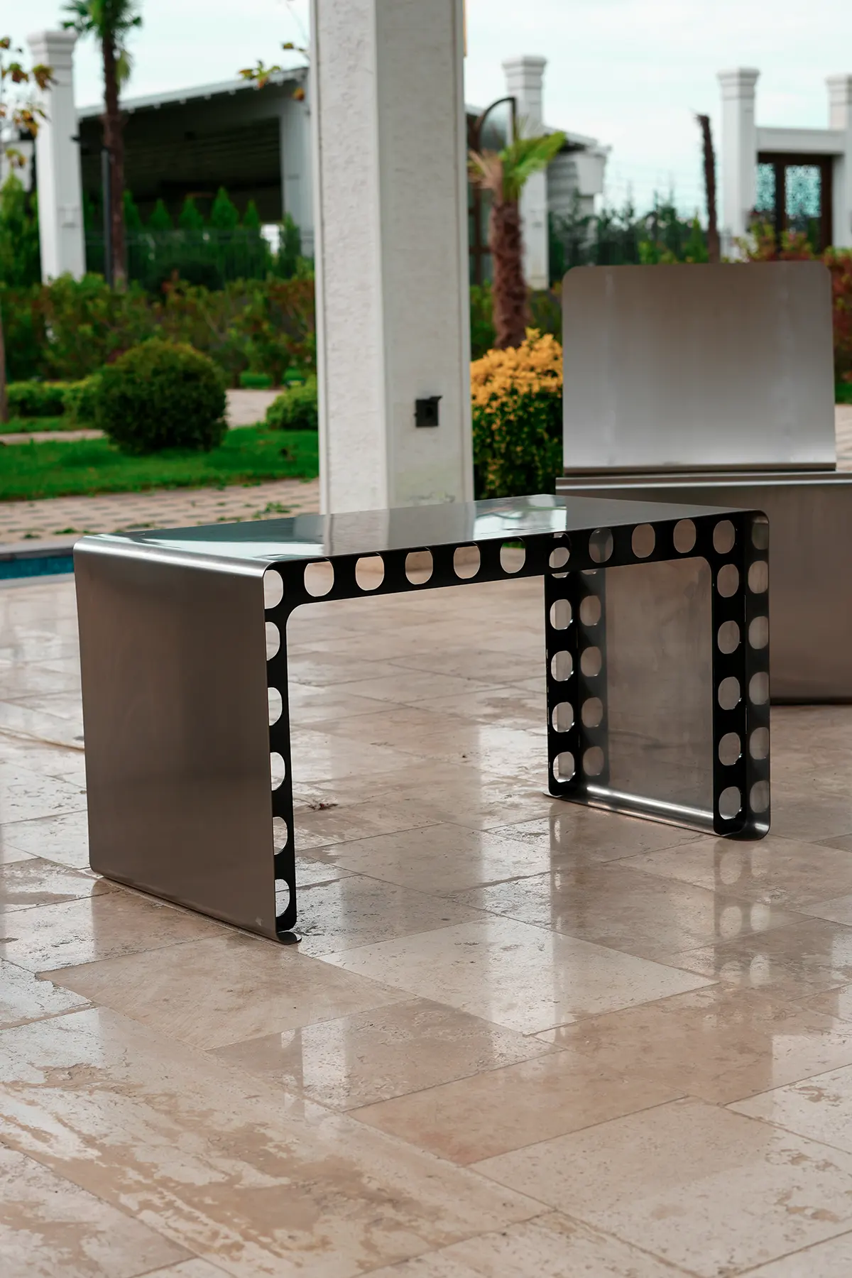 Inoxia Coffee Table - Stainless Steel Side Table - SOFATURKEY 3 Inoxia Klub Sto - Sto od Nerđajućeg Čelika - Slika 1
