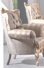 Kuars Luksuzni Klasični Fotelja - Slika 4