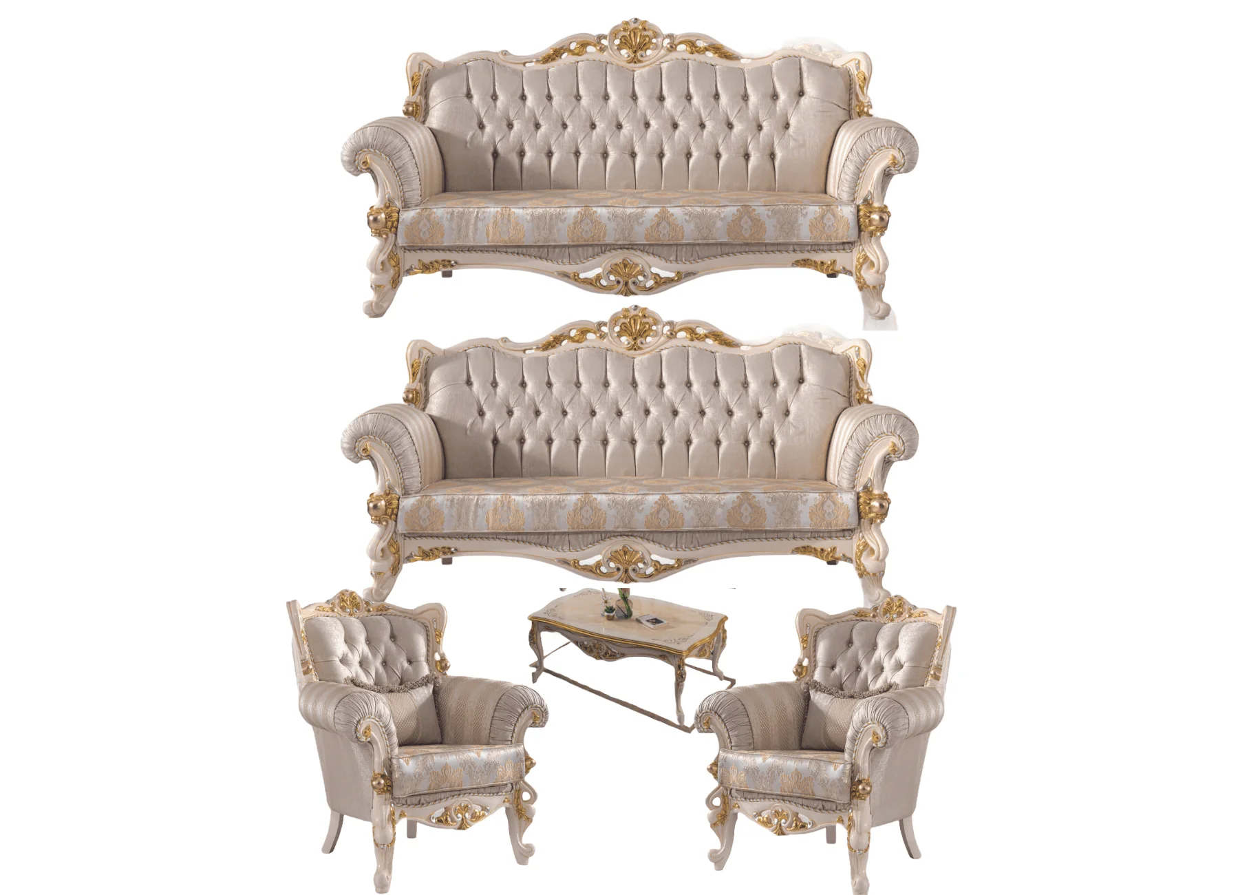 Kuars Luxury Classic Sofa Set - Avantgarde Kuars Luksuzni Klasični Garnitura - Slika 1