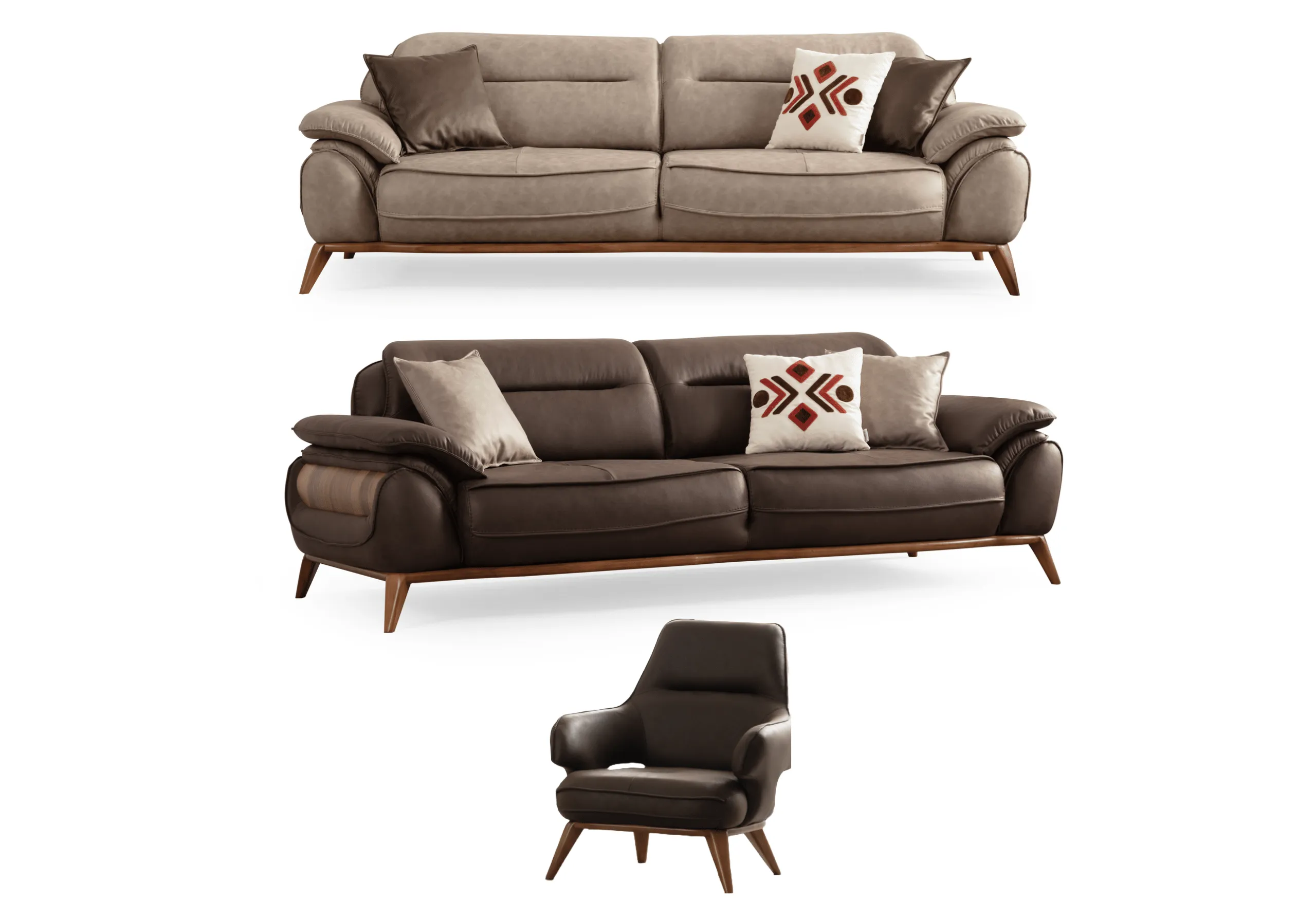 Mara Sofa Set - Turkish Living Room Furniture - SofaTurkey Mara Garnitura - Slika 1