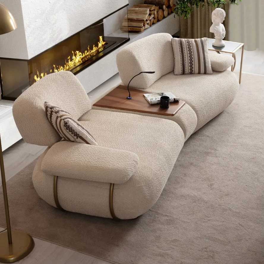 merlyn sofa with middle module Merlyn Sofa (Sa Sred. Drvenim Modulom) - Slika 1