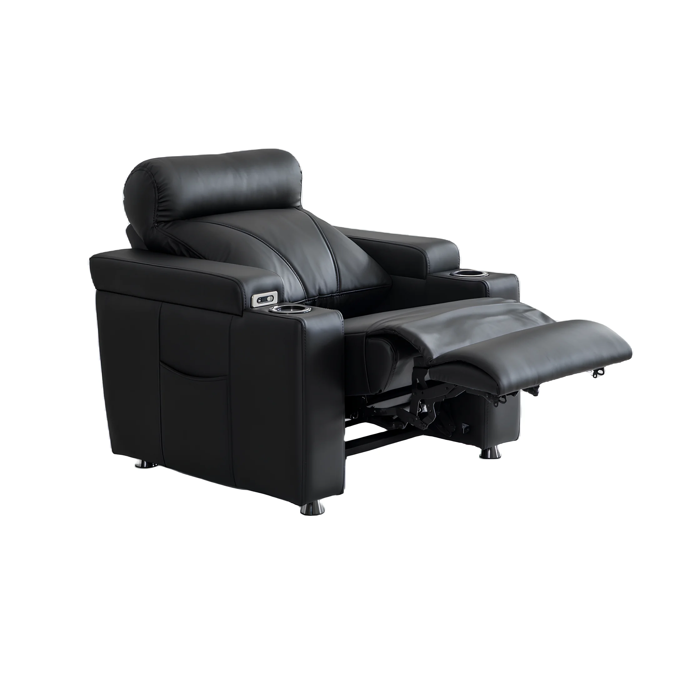zero-reclining-sofa-for-home-theater-seating-cupholder-usb-electric-5 zero double reclining sofa