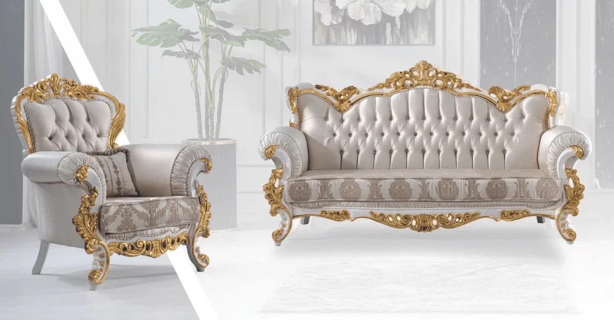 Ada Luxury Classic Sofa Set - Image 9