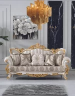 Ada Luxury Classic Sofa Set - Image 8