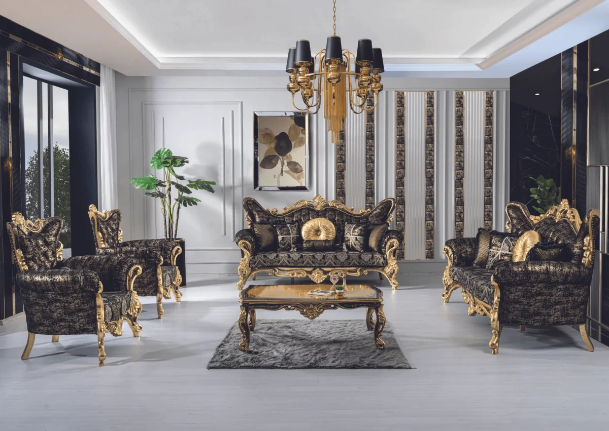 Agah Luxury Classic Sofa - Image 3