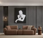Alyna Sofa with Wooden Module - Image 2