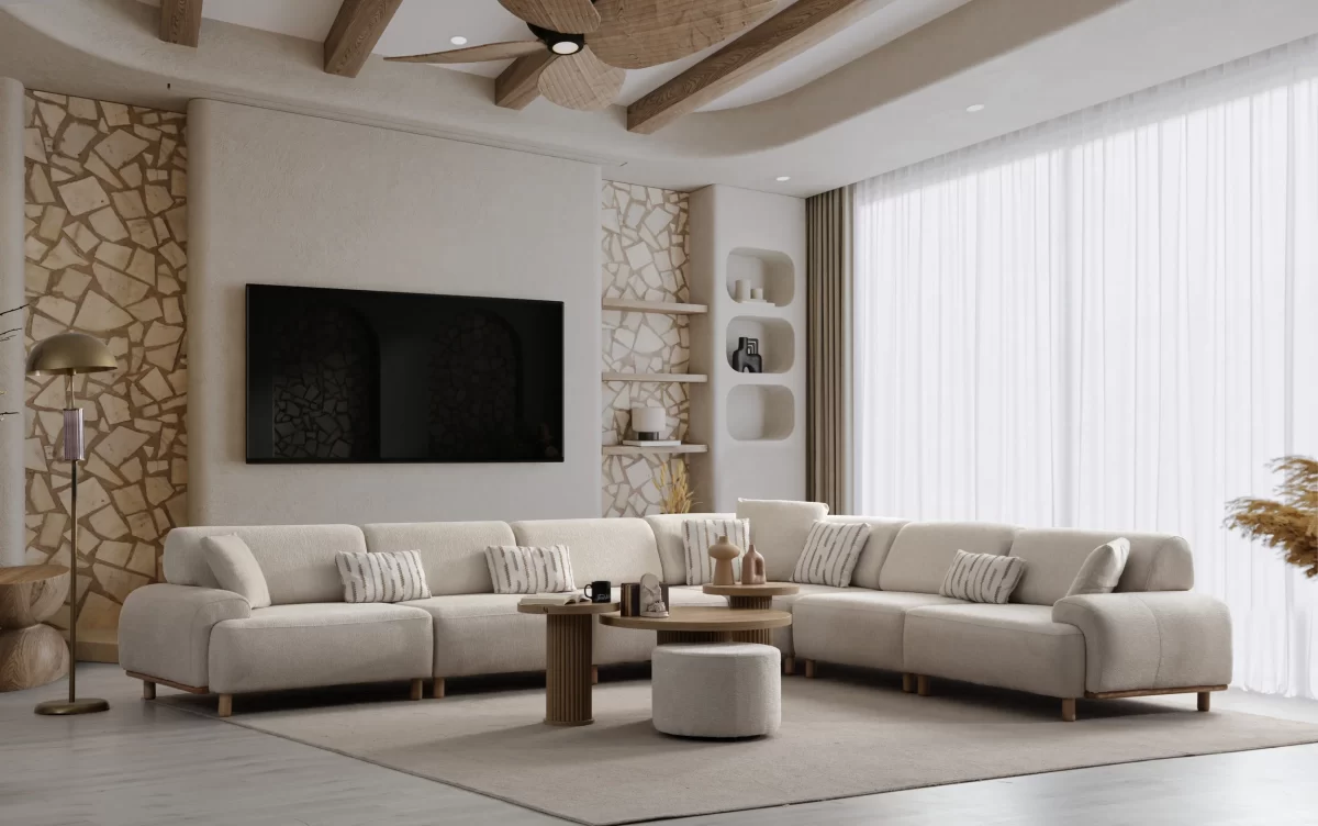 Asyma Corner Sofa - Image 4