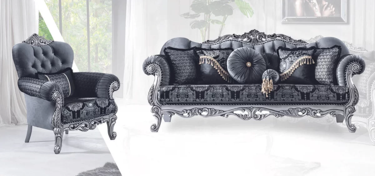 Erva Luxury Classic Sofa Set - Image 9