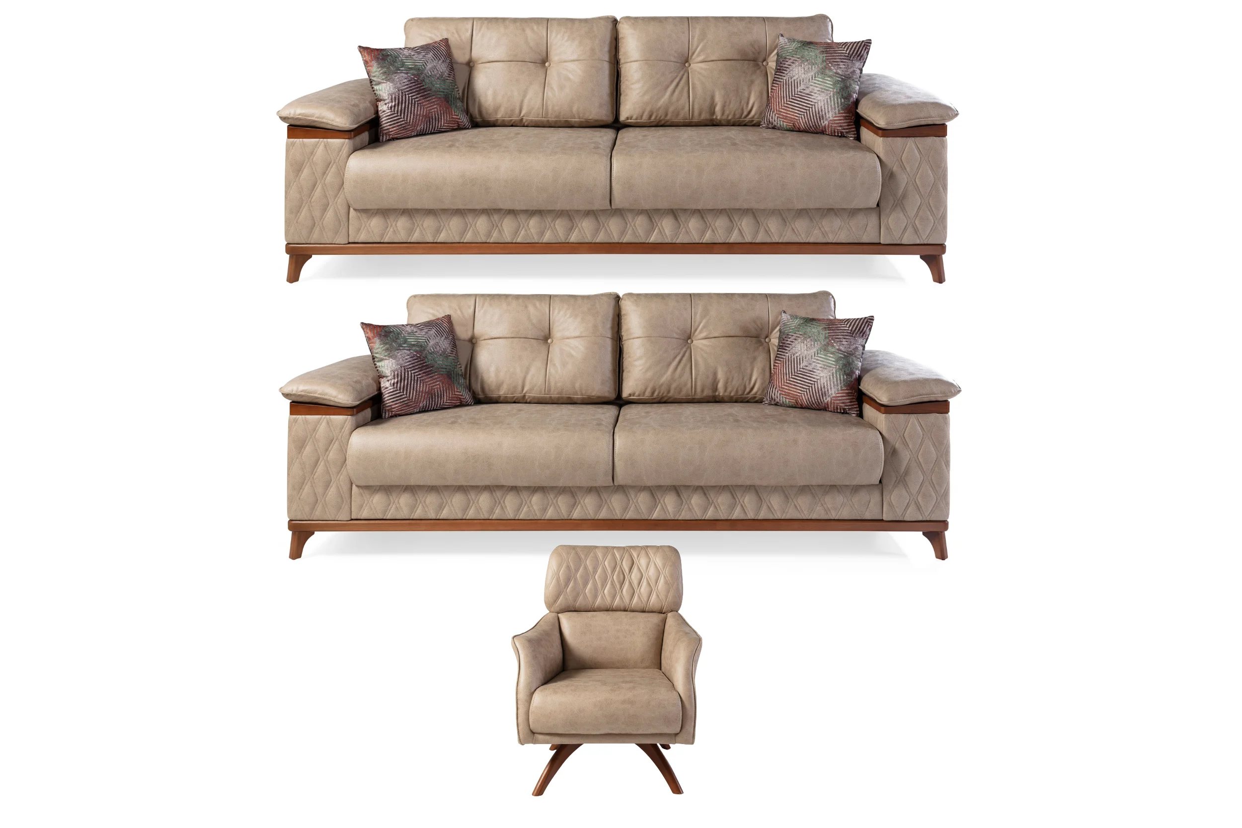 Montreal Sofa Set - Special Design & Functional Couch Set 1 Montreal Sofa Set - Image 1