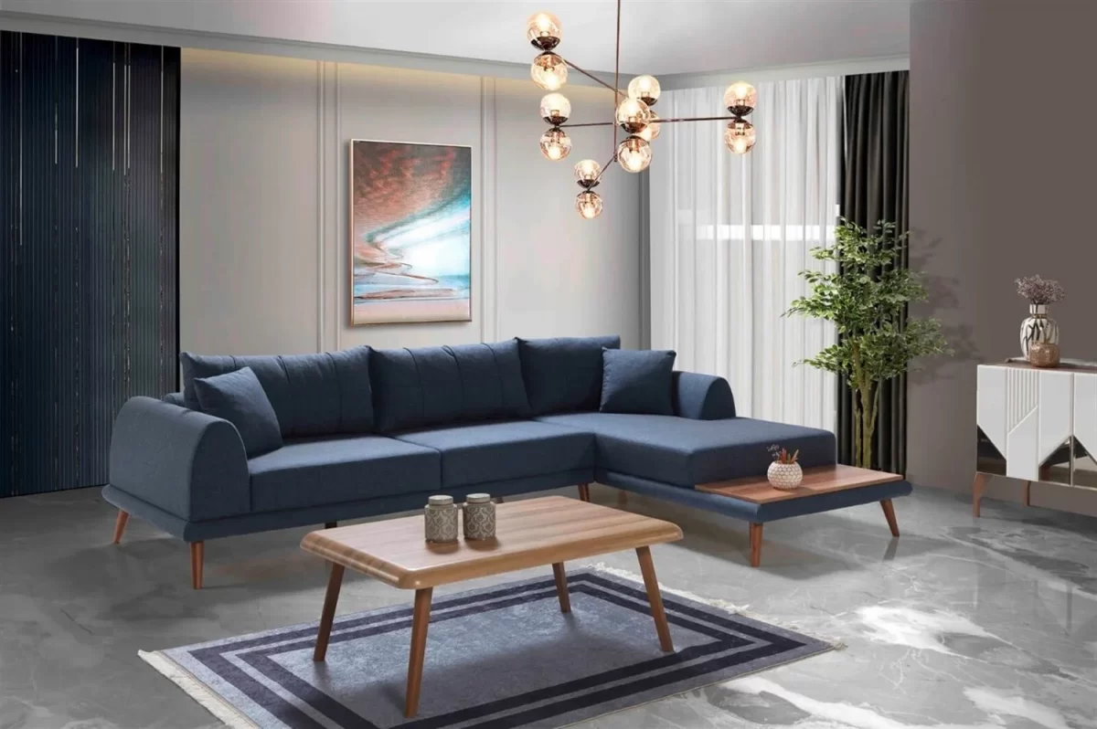 Retro Corner Sofa - Image 9