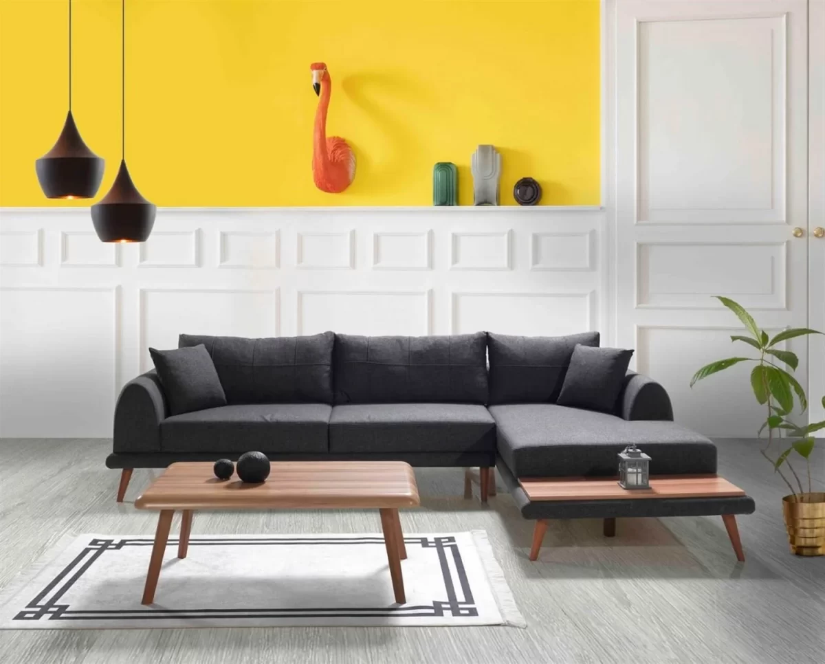 Retro Corner Sofa - Image 4