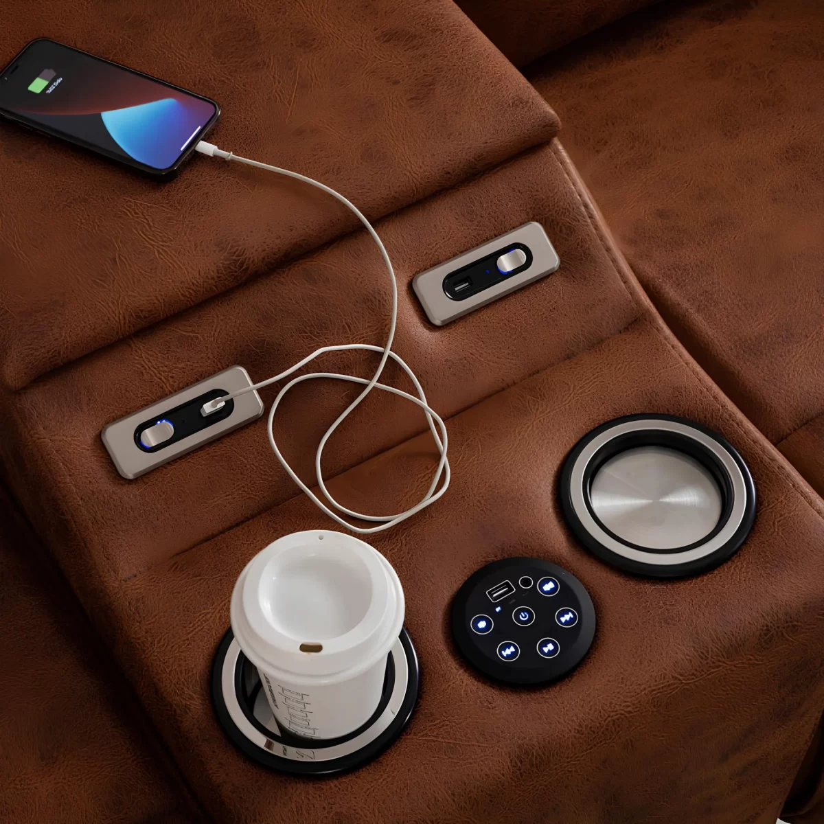 Babil Double Reclining Sofa v1 (Speakers) - Image 6