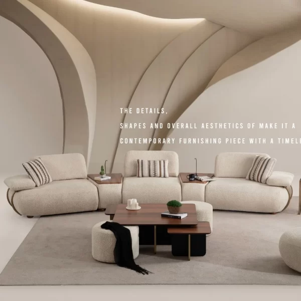 Merlyn XL Sofa (with 2 Mid. Wooden Module)