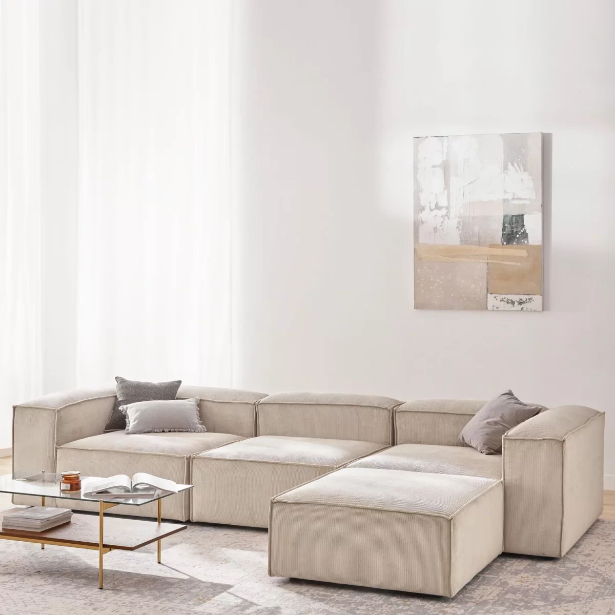 Soft Modular Corner Set - 4 Modules - SofaTurkey UAE
