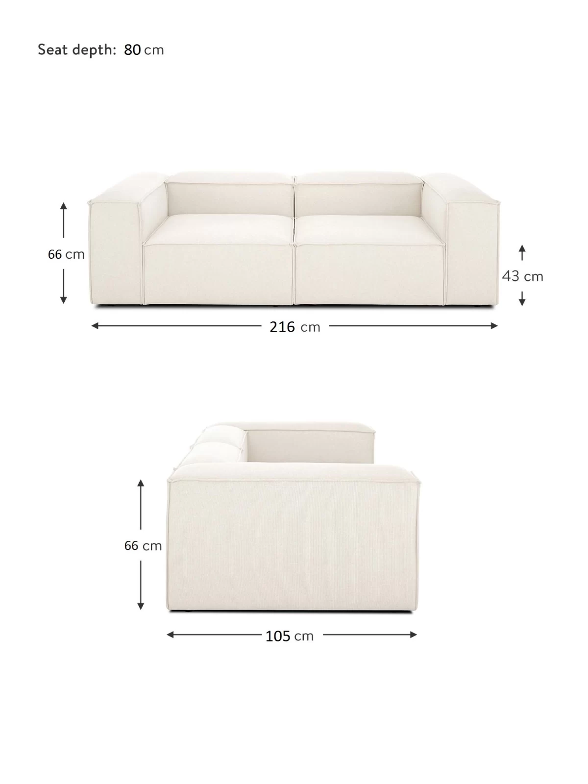 Soft Modular Sofa - 2 Modules - Image 10