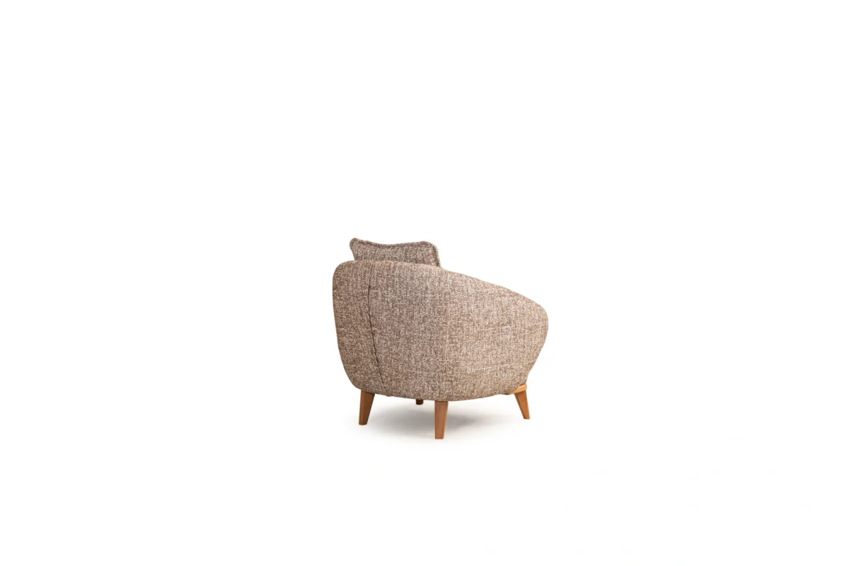 The Aero Armchair combines sculptural aesthetics with profound comfort. With its unique curved silhouette and natural legs, it's the perfect complement to any modern European home.