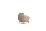 The Aero Armchair combines sculptural aesthetics with profound comfort. With its unique curved silhouette and natural legs, it's the perfect complement to any modern European home.