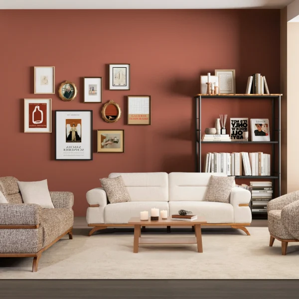 The Aero Sofa Set adds modern elegance and superior comfort to your living room. Featuring high-density foam and durable upholstery, this set is designed for the European lifestyle.