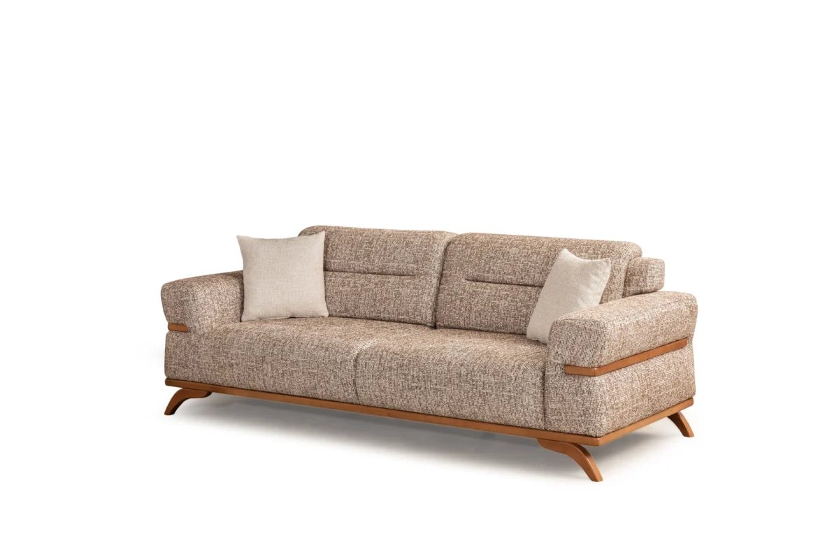 The Aero Sofa is a prime example of modern minimalist design. With its high-quality textured upholstery and frame, it offers unparalleled comfort and style for your living space.