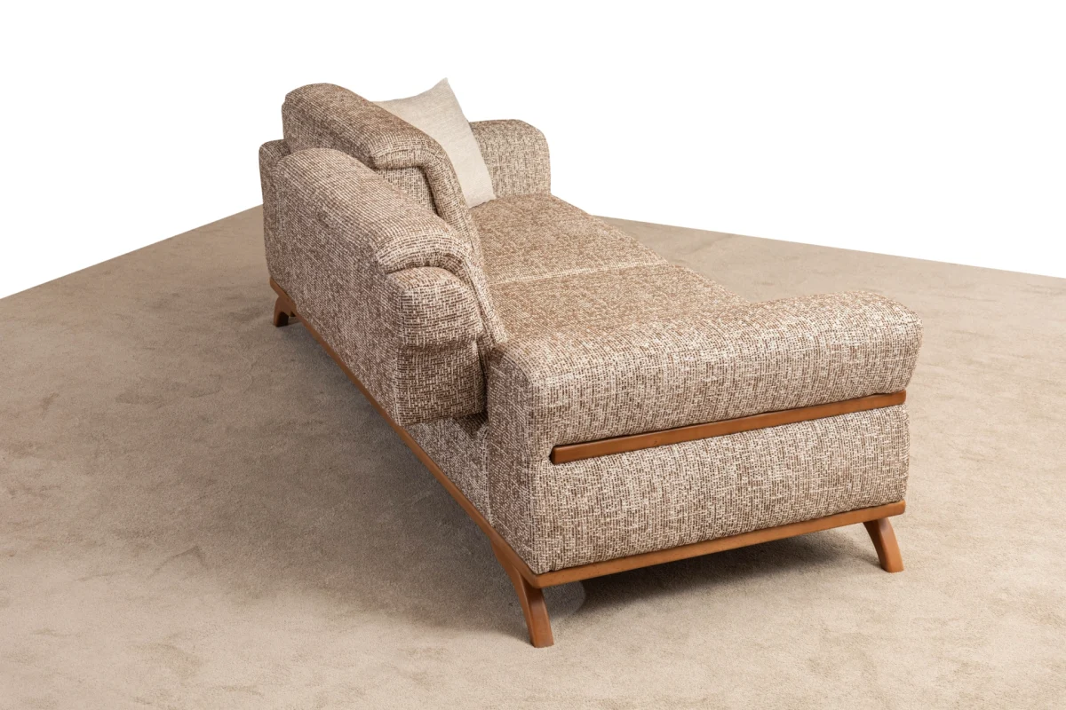 The Aero Sofa is a prime example of modern minimalist design. With its high-quality textured upholstery and frame, it offers unparalleled comfort and style for your living space.