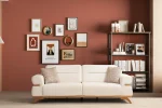 The Aero Sofa is a prime example of modern minimalist design. With its high-quality textured upholstery and frame, it offers unparalleled comfort and style for your living space.