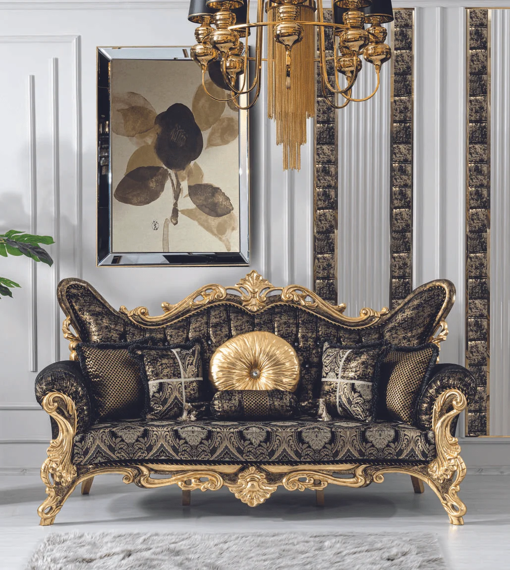 Agah Luxury Classic Sofa Set - Avantgarde 6 Agah Luxury Classic Sofa - Image 1