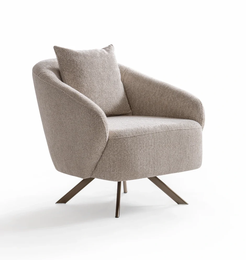 Alexia Armchair SofaTurkey modern sofa set Europe Turkish furniture online boucle fabric couch high quality sofa Turkey luxury living room set 43 Alexia Armchair - Image 1