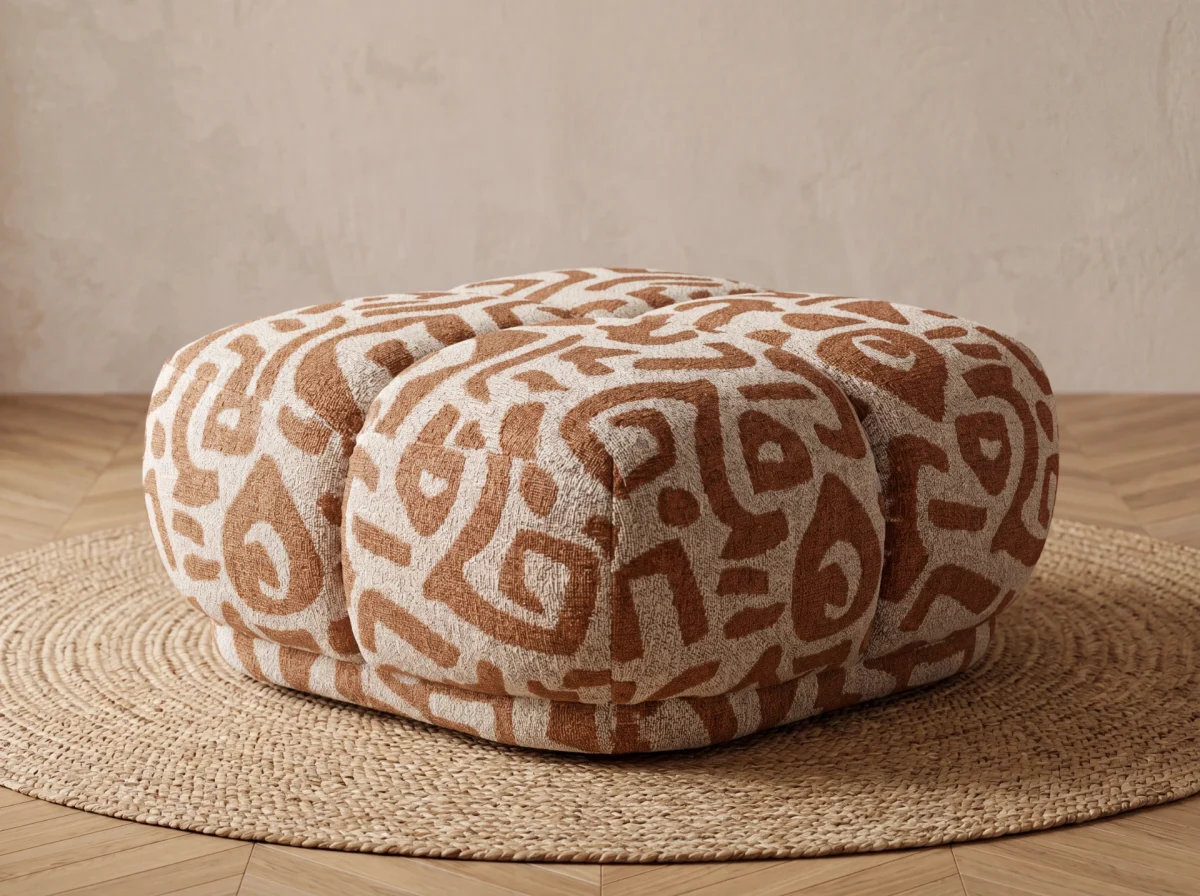 A meeting point of natural tones and unparalleled comfort. Bring a bohemian touch to your living space with the Aloha Poufchair.