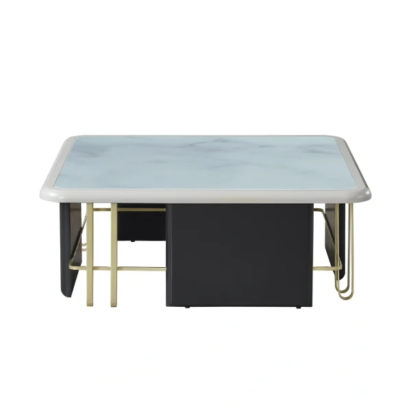 The Alpha Coffee Table brings high-end luxury to your living room. With its striking surface and elegant details, it is designed for high-end professional spaces.