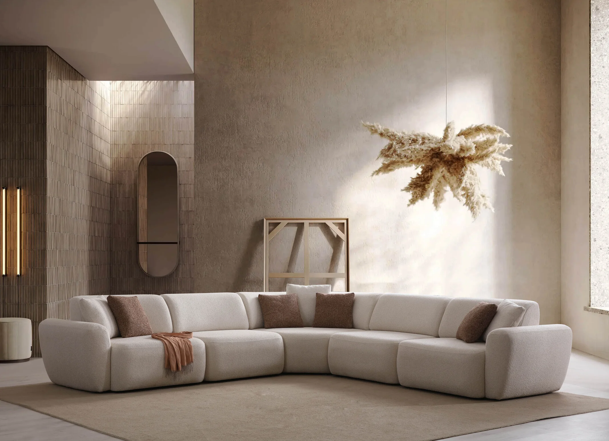Alyna Corner Sofa - SofaTurkey - Modular and Stylish Turkish Sofa - 9 Alyna Corner Sofa - 5 Modules - Image 1