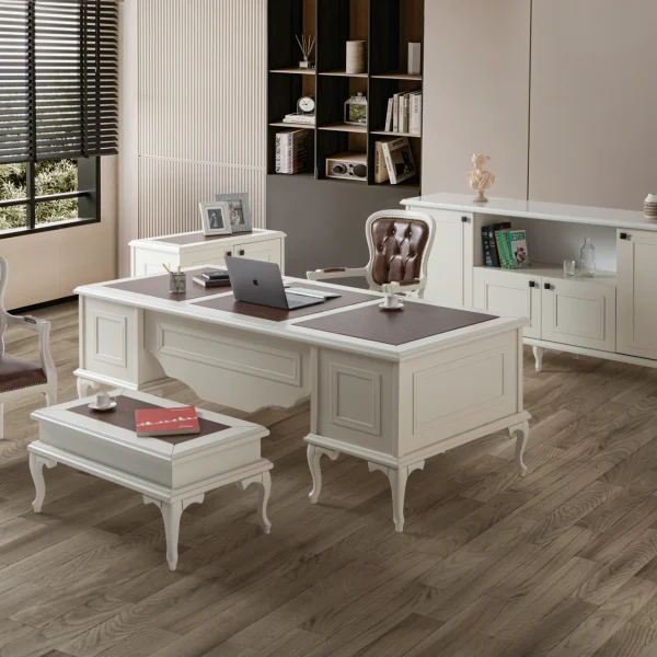 Beatrice Office Suite combines professional authority with modern comfort.