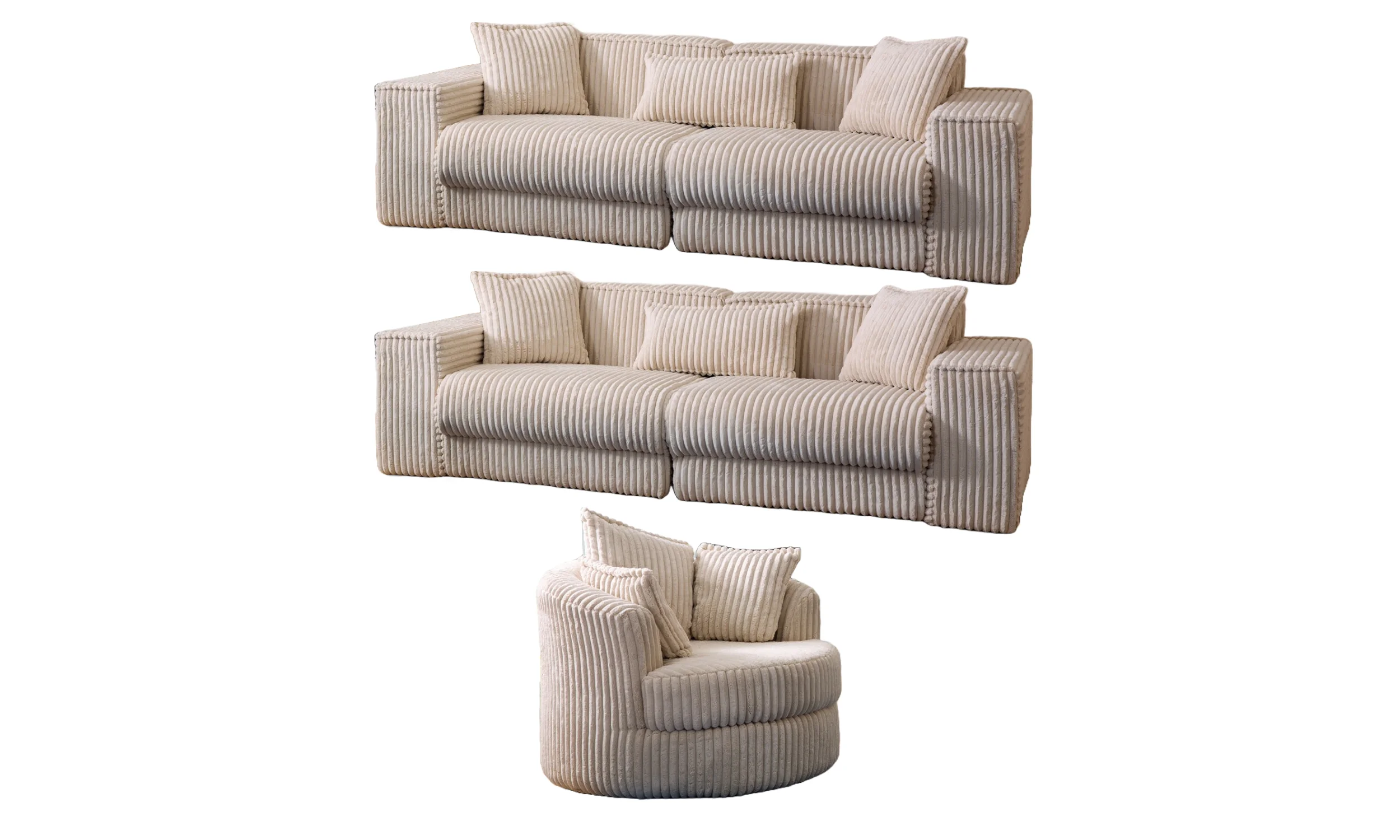 Bisa Sofa Set - 3+3+1 Bisa Sofa Set - Image 1