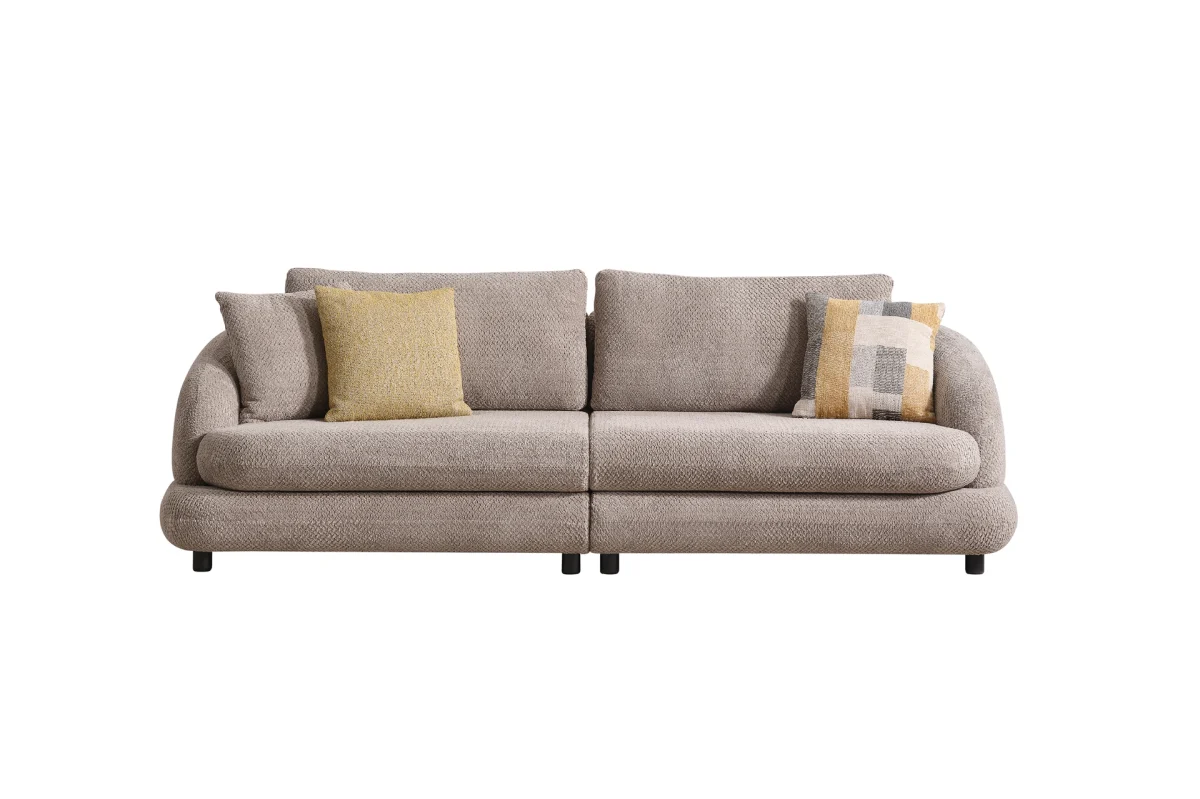 Experience ultimate comfort with the Cloud Sofa. Its modular design and trendy texture add a soft, organic touch to any modern European living space.