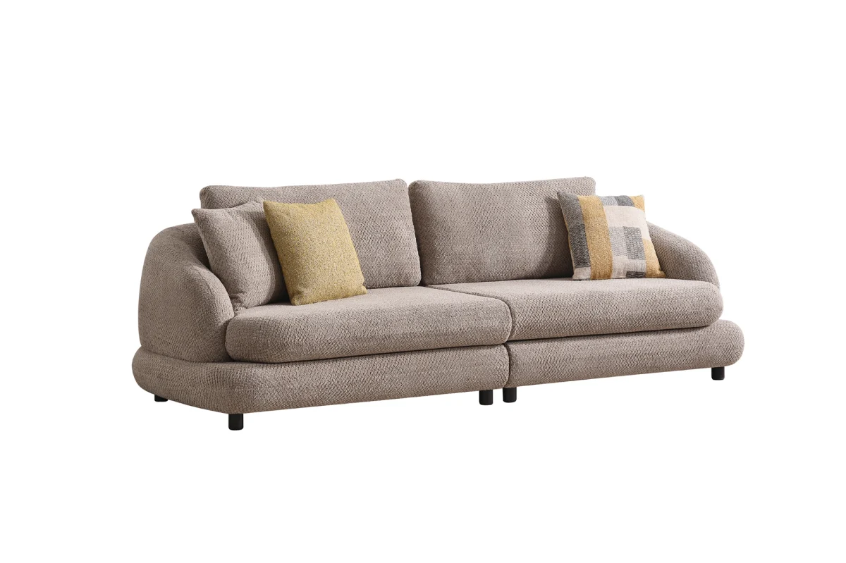 Experience ultimate comfort with the Cloud Sofa. Its modular design and trendy texture add a soft, organic touch to any modern European living space.