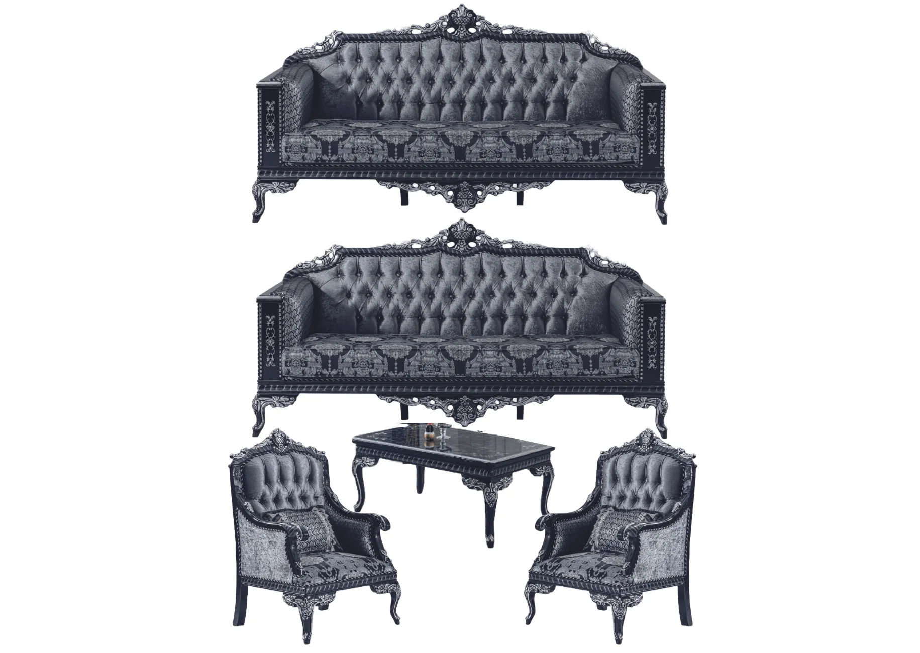 Dalal Luxury Classic Sofa Set - Avant-garde Dalal Luxury Classic Sofa Set - Image 1