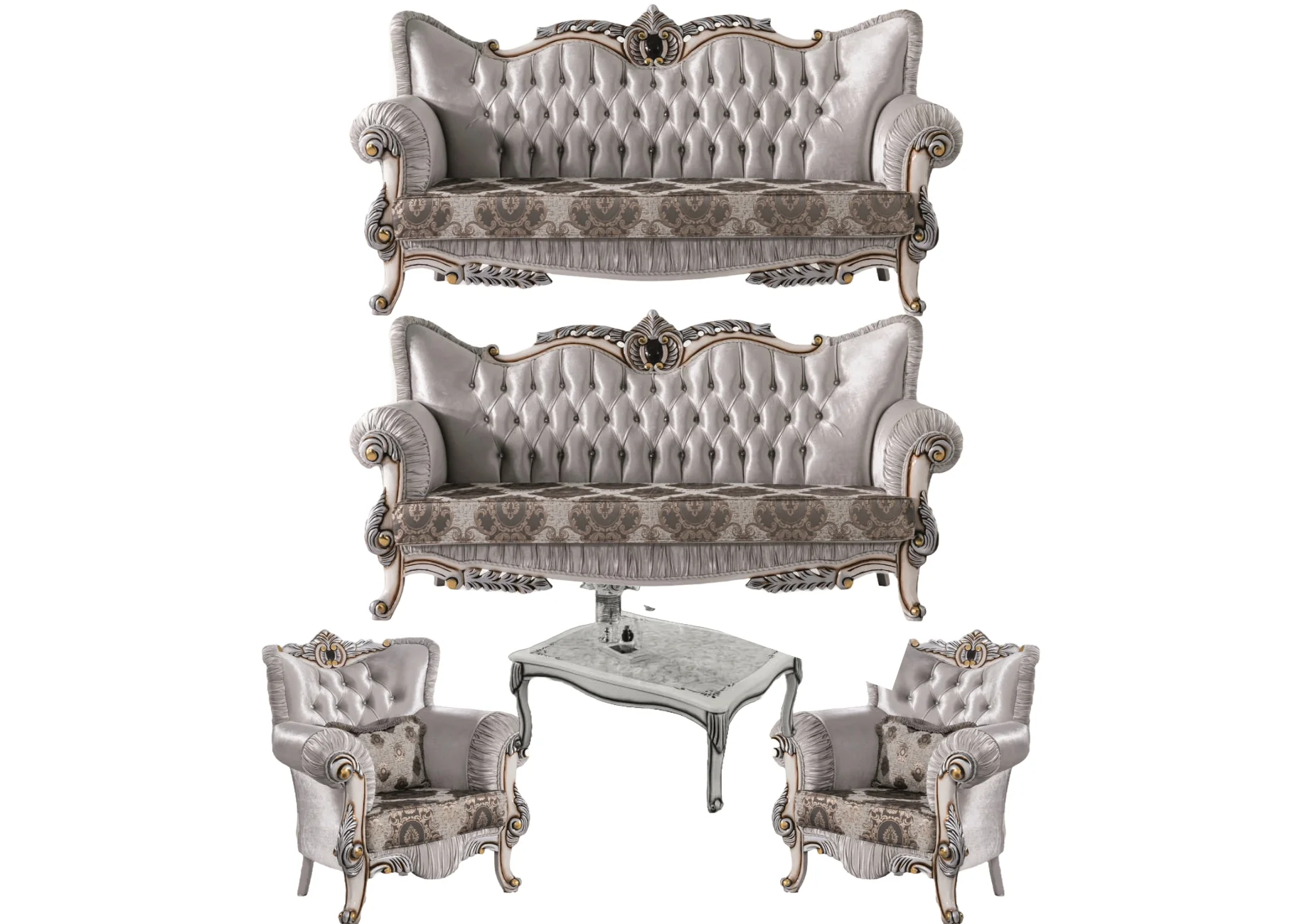 Denise Luxury Classic Sofa Set - Avantgarde 10 Denise Luxury Classic Sofa Set - Image 1