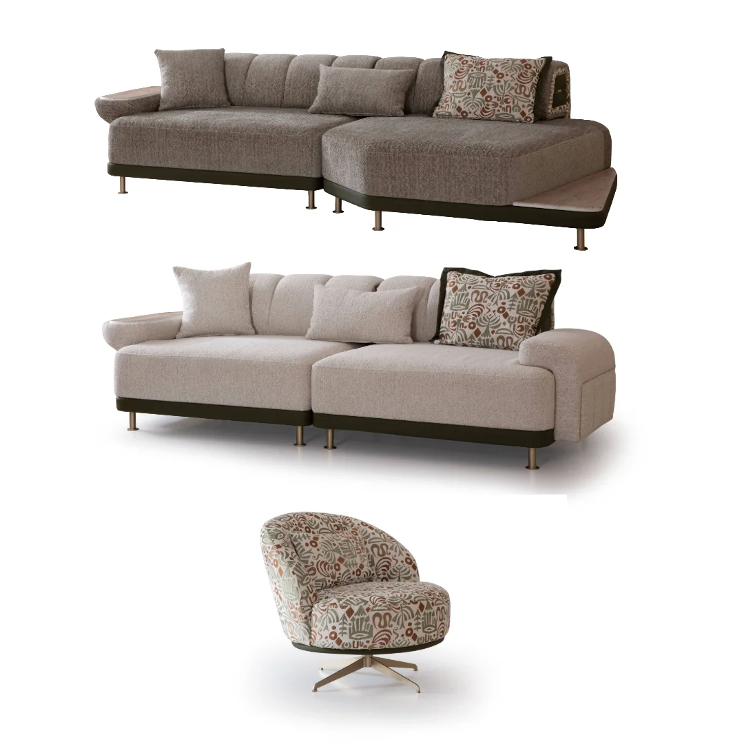 Dora Sofa Set - Sofa Turkey - Relax Sofas - Living Room Sofa Set 12 Dora Corner Sofa Set - Image 1
