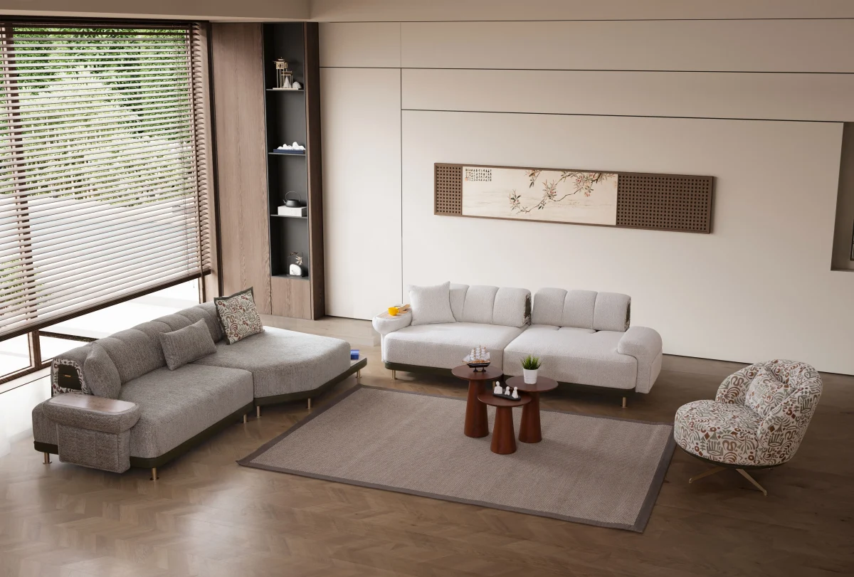 Dora Corner Sofa Set - Image 3