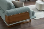 The Echo Sofa combines architecture with the soothing touch of fabric. A timeless piece designed for superior comfort and minimalist elegance in your living room.