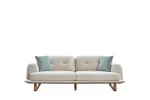 The Echo Sofa combines architecture with the soothing touch of fabric. A timeless piece designed for superior comfort and minimalist elegance in your living room.