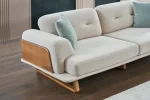The Echo Sofa combines architecture with the soothing touch of fabric. A timeless piece designed for superior comfort and minimalist elegance in your living room.