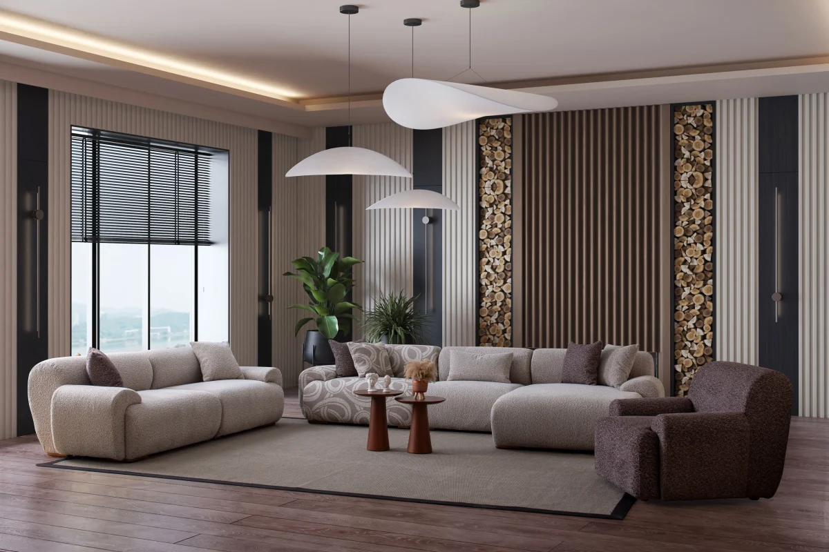 Elegante Corner Sofa Set - Image 2