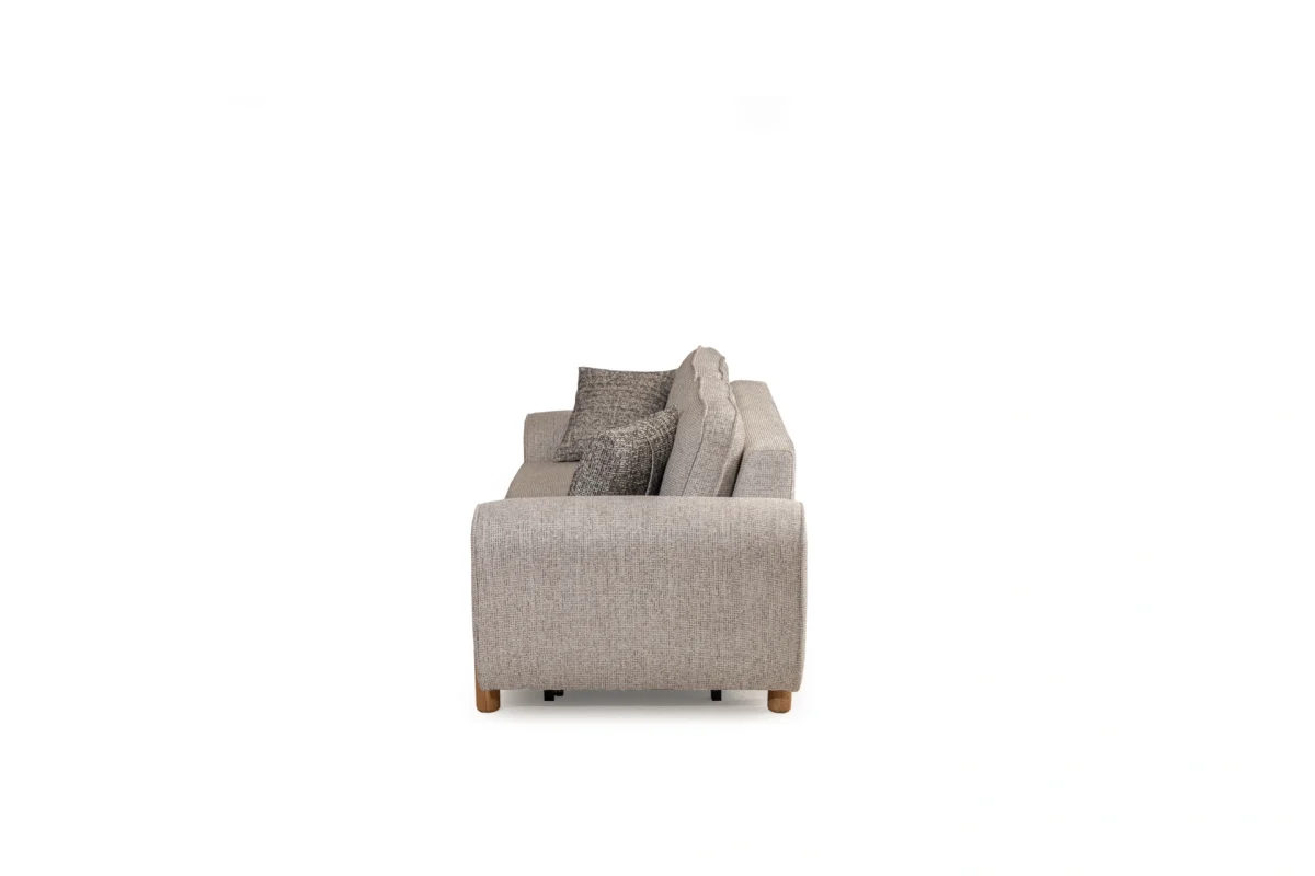 The Elina Sofa combines a simple and minimalist silhouette with rich tactile textures. With its ergonomic support and natural details, it creates the perfect focal point for any modern European home.